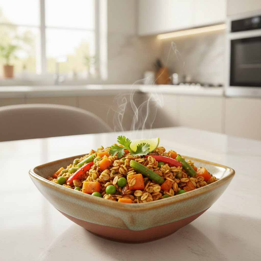 Masala oats recipe for weight loss